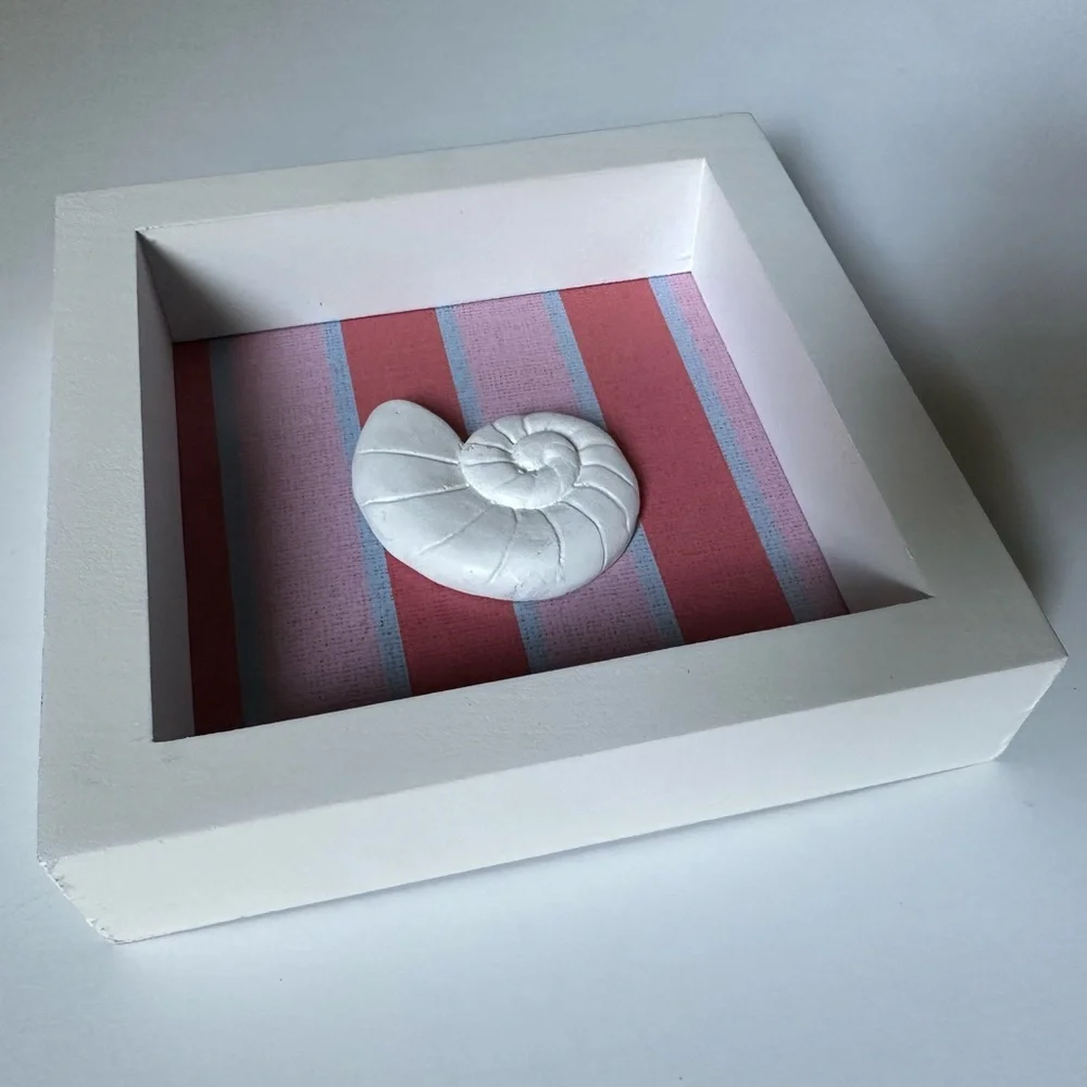Brand new Seaside Spiral 3D Shell wall Art